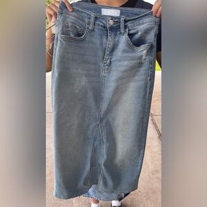 Vervet Blue Jean Skirt